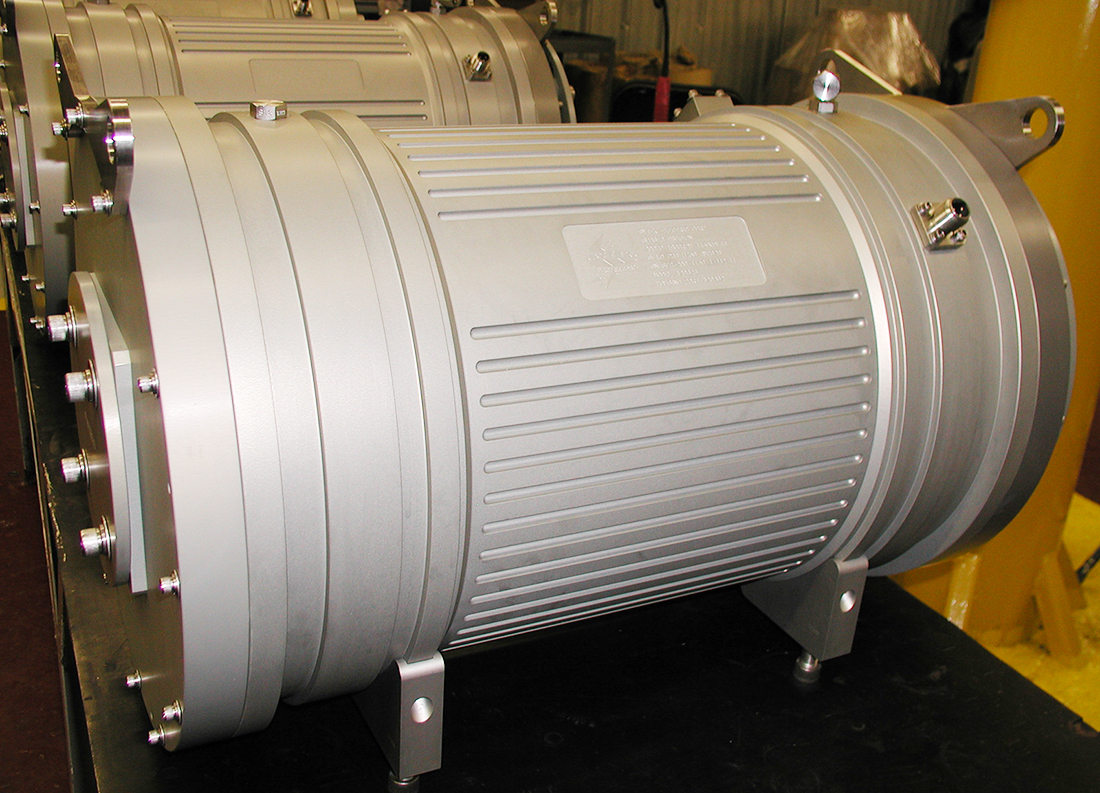 large silver industrial motor